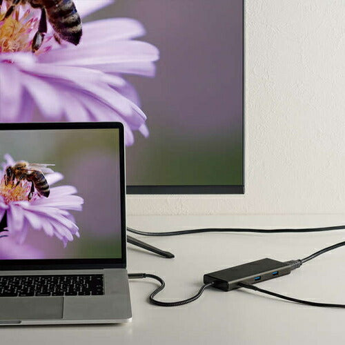 USB Type-C ドッキングステーション 10-in-1 ハブ PD 85W出力 急速充電 USB-C×2 USB-A×4 HDMI×1 SD＋microSD×1 RJ45×1 ブラック エレコム DST-100BPBK
