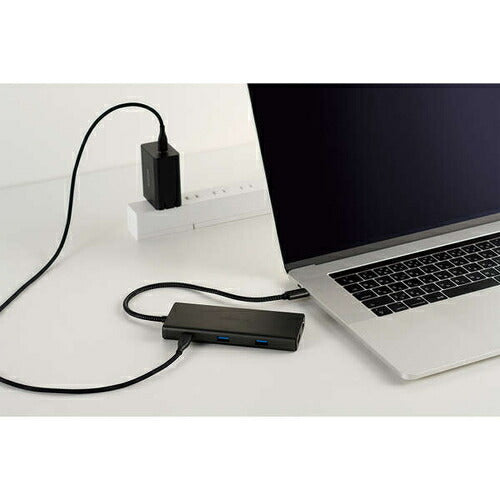 USB Type-C ドッキングステーション 10-in-1 ハブ PD 85W出力 急速充電 USB-C×2 USB-A×4 HDMI×1 SD＋microSD×1 RJ45×1 ブラック エレコム DST-100BPBK