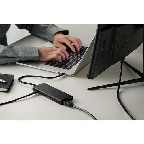 USB Type-C ドッキングステーション 10-in-1 ハブ PD 85W出力 急速充電 USB-C×2 USB-A×4 HDMI×1 SD＋microSD×1 RJ45×1 ブラック エレコム DST-100BPBK