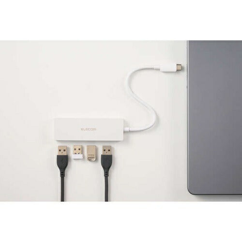 USBハブ Type-C 4ポート USB2.0ハブ ホワイト エレコム U2HC-H040WH