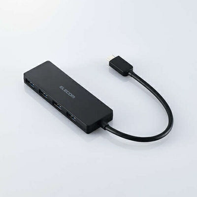 USBハブ Type-C 4ポート USB5Gbpsハブ ブラック エレコム U3HC-H040BK