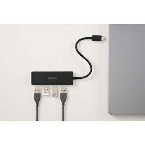 USBハブ Type-C 4ポート USB5Gbpsハブ ブラック エレコム U3HC-H040BK