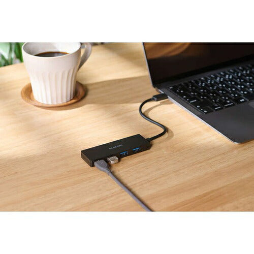 USBハブ Type-C 4ポート USB5Gbpsハブ ブラック エレコム U3HC-H040BK