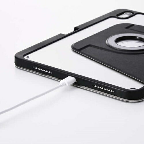 iPad A16 第10世代 フラップケース 360度回転 2アングル スリープ対応 フラップ着脱対応 ブラック エレコム TB-A25RMG360BK