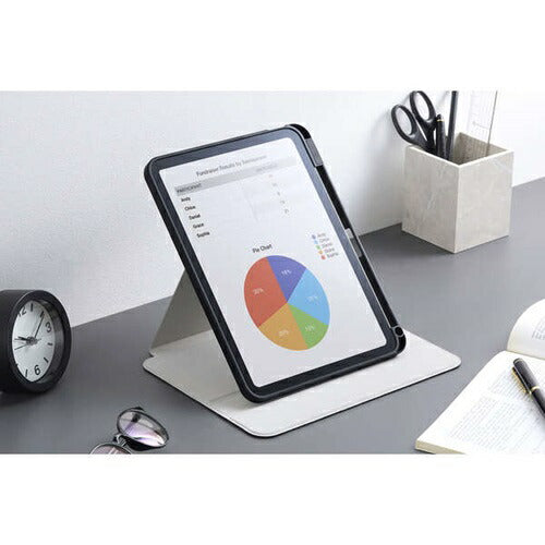 iPad A16 第10世代 フラップケース 360度回転 2アングル スリープ対応 フラップ着脱対応 ブラック エレコム TB-A25RMG360BK