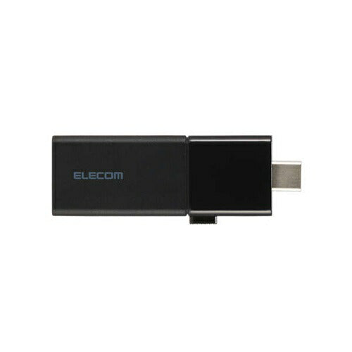 USBメモリ スライド式 32GB 5Gbps Type-C USB-A ブラック エレコム MF-WSAU3032GBK