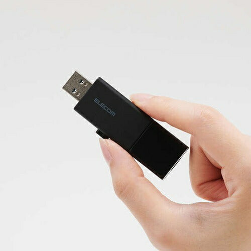 USBメモリ スライド式 64GB 5Gbps Type-C USB-A ブラック エレコム MF-WSAU3064GBK