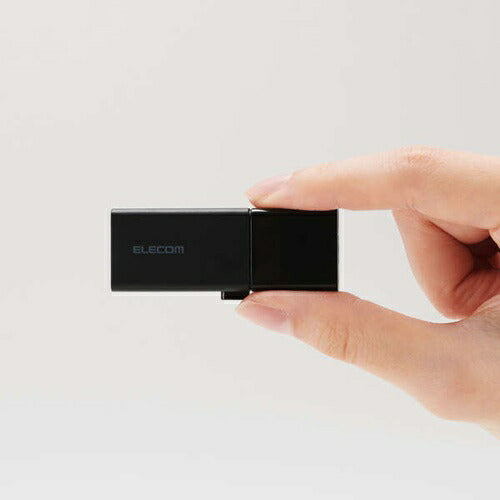 USBメモリ スライド式 64GB 5Gbps Type-C USB-A ブラック エレコム MF-WSAU3064GBK