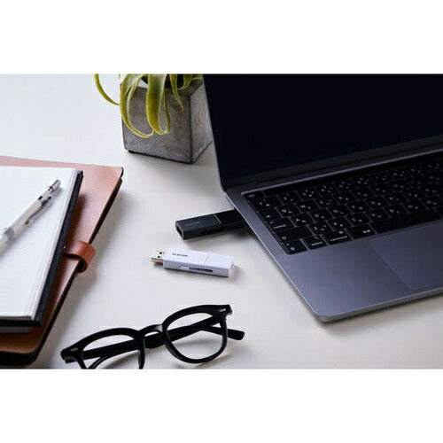 USBメモリ スライド式 256GB 5Gbps Type-C USB-A ブラック エレコム MF-WSAU3256GBK