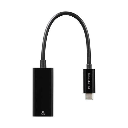 有線LANアダプター 1Gbps USB Type-C ブラック エレコム EDC-GUC3V3-B