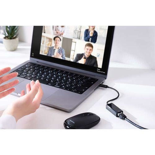 有線LANアダプター 1Gbps USB Type-C ブラック エレコム EDC-GUC3V3-B