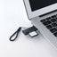 エレコム メモリーカードリーダー USB-A接続 直挿し UHS-I SD/microSD対応 ブラック MR3-D20BK 外付け スティック型 軽量 持ち運び PC周辺機器 ELECOM