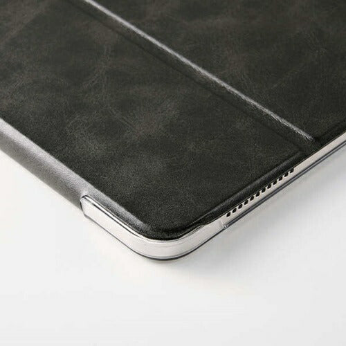 11インチiPad Air M3/M2 フラップケース 薄型軽量 背面クリア 2アングル ブラック エレコム TB-A25MWVBK