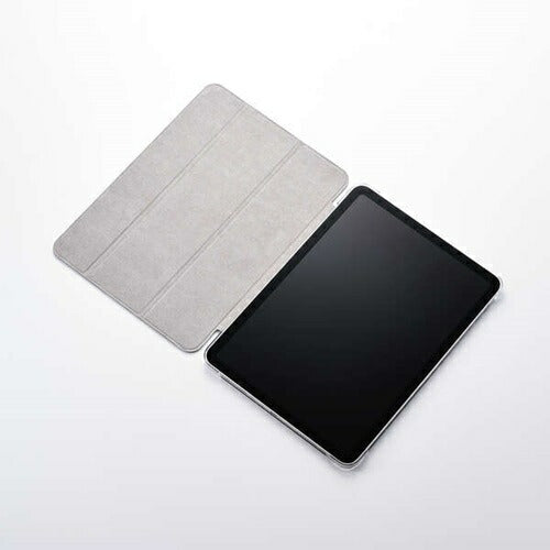 11インチiPad Air M3/M2 フラップケース 薄型軽量 背面クリア 2アングル ブラック エレコム TB-A25MWVBK