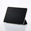 11インチiPad Air M3/M2 フラップケース 薄型軽量 背面クリア 2アングル ブラック エレコム TB-A25MWVBK
