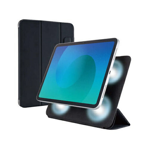 iPad Air 11インチ フラップケース M3/M2 超薄型 マグネット着脱 スリープ対応 ブラック エレコム TB-A25MWVPF2BK