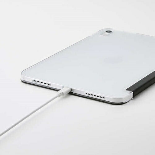 iPad A16 第10世代 フラップケース 薄型軽量 背面クリア 2アングル ブラック エレコム TB-A25RWVBK