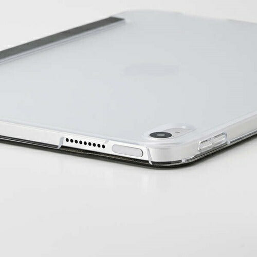 iPad A16 第10世代 フラップケース 薄型軽量 背面クリア 2アングル ブラック エレコム TB-A25RWVBK