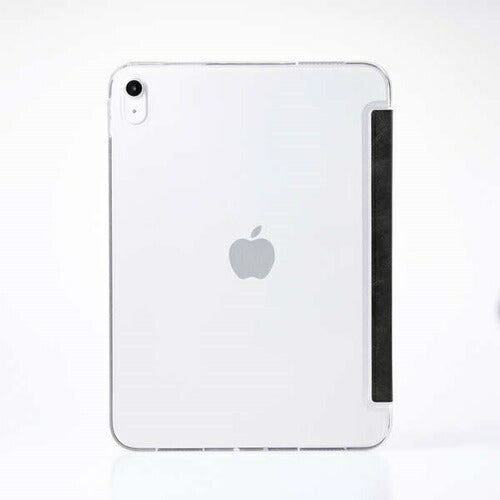 iPad A16 第10世代 フラップケース 薄型軽量 背面クリア 2アングル ブラック エレコム TB-A25RWVBK