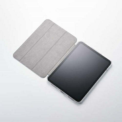iPad A16 第10世代 フラップケース 薄型軽量 背面クリア 2アングル ブラック エレコム TB-A25RWVBK