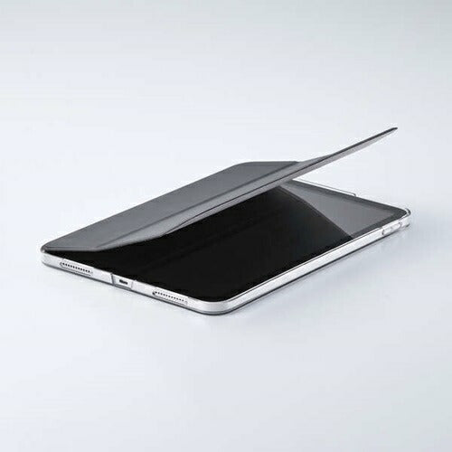 iPad A16 第10世代 フラップケース 薄型軽量 背面クリア 2アングル ブラック エレコム TB-A25RWVBK