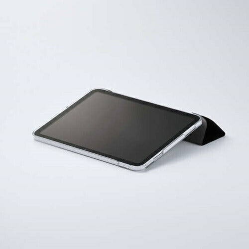 iPad A16 第10世代 フラップケース 薄型軽量 背面クリア 2アングル ブラック エレコム TB-A25RWVBK