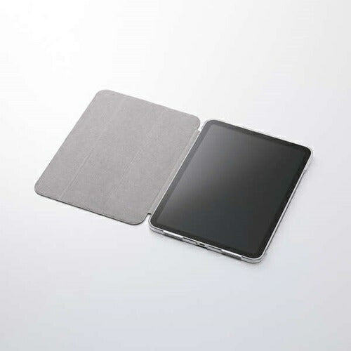 iPad A16 第10世代 フラップケース 薄型軽量 ファブリック 背面クリア ブラック エレコム TB-A25RWVCBK