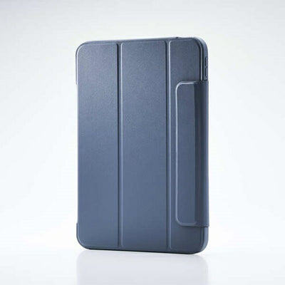 iPad A16 第10世代 フラップケース 薄型軽量 カラーエッジ 背面クリア ブルーグレー エレコム TB-A25RWVFCBG