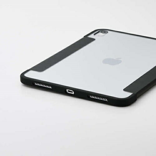 iPad A16 第10世代 フラップケース 薄型軽量 カラーエッジ 背面クリア ブラック エレコム TB-A25RWVFCBK