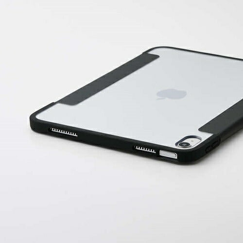 iPad A16 第10世代 フラップケース 薄型軽量 カラーエッジ 背面クリア ブラック エレコム TB-A25RWVFCBK