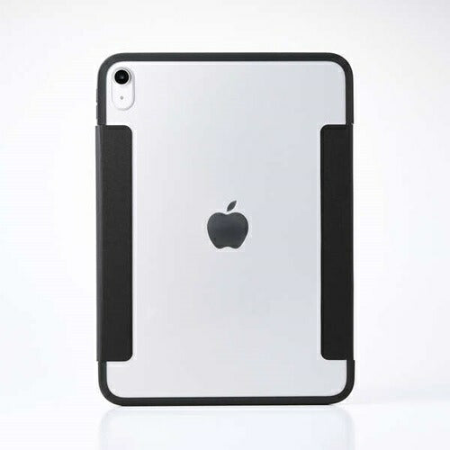 iPad A16 第10世代 フラップケース 薄型軽量 カラーエッジ 背面クリア ブラック エレコム TB-A25RWVFCBK
