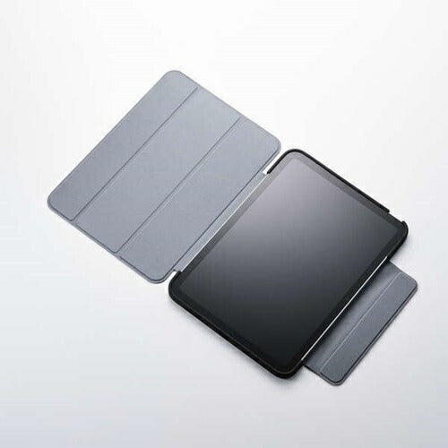 iPad A16 第10世代 フラップケース 薄型軽量 カラーエッジ 背面クリア ブラック エレコム TB-A25RWVFCBK