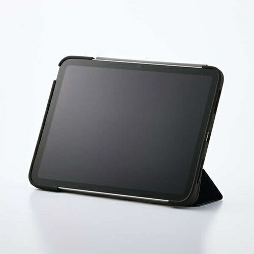 iPad A16 第10世代 フラップケース 薄型軽量 カラーエッジ 背面クリア ブラック エレコム TB-A25RWVFCBK