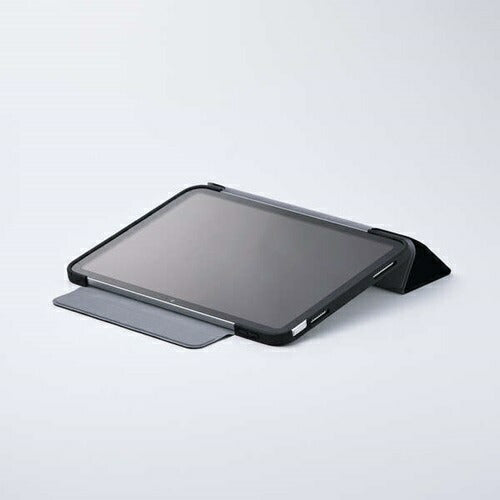 iPad A16 第10世代 フラップケース 薄型軽量 カラーエッジ 背面クリア ブラック エレコム TB-A25RWVFCBK
