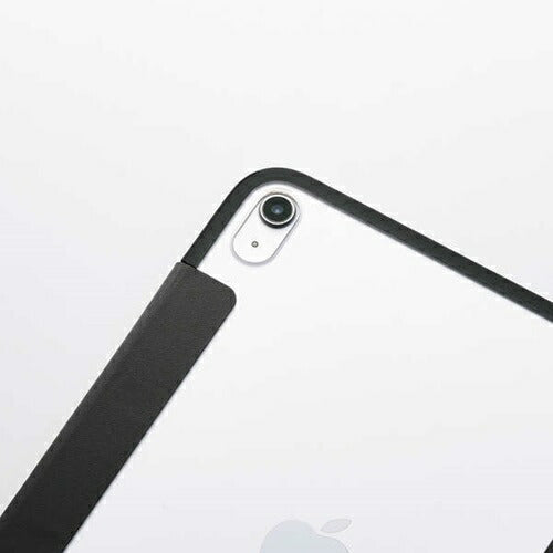 iPad A16 第10世代 フラップケース 薄型軽量 カラーエッジ 背面クリア ブラック エレコム TB-A25RWVFCBK