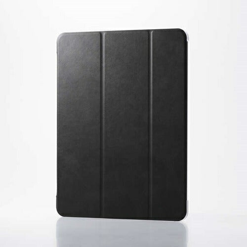 iPad Air 13インチ フラップケース M3/M2 薄型軽量 背面クリア 2アングル ブラック エレコム TB-A25XWVBK