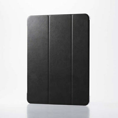 iPad Air 13インチ フラップケース M3/M2 薄型軽量 背面クリア 2アングル ブラック エレコム TB-A25XWVBK