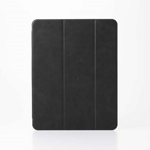 iPad Air 13インチ フラップケース M3/M2 薄型軽量 背面クリア 2アングル ブラック エレコム TB-A25XWVBK