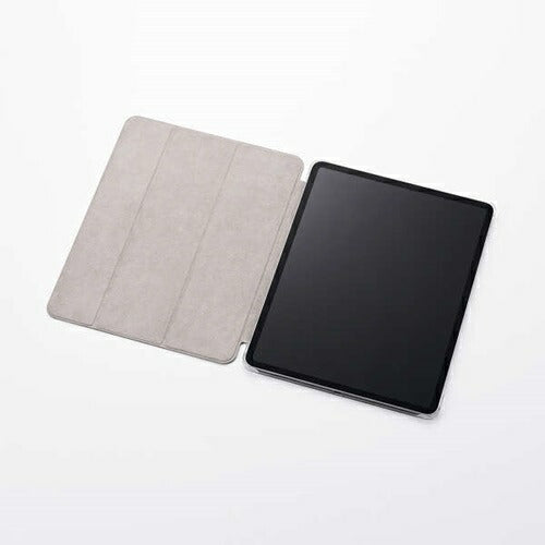 iPad Air 13インチ フラップケース M3/M2 薄型軽量 背面クリア 2アングル ブラック エレコム TB-A25XWVBK