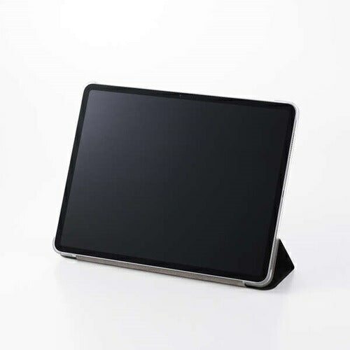iPad Air 13インチ フラップケース M3/M2 薄型軽量 背面クリア 2アングル ブラック エレコム TB-A25XWVBK