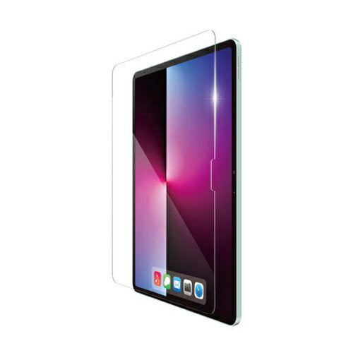 13インチiPad Air M3/M2 ガラスフィルム 高透明 超簡単貼り付けツール付 エレコム TB-A25XFLGGT