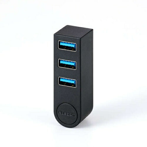USBハブ Type-C 回転 3ポート USB5Gbpsハブ ブラック エレコム U3HC-R030BK