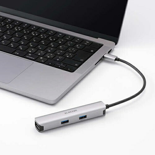 ELECOM エレコム USB Type-C ドッキングステーション DST-052BPSV シルバー