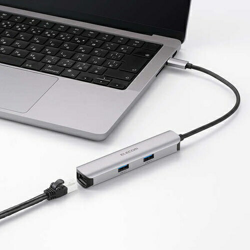 ELECOM エレコム USB Type-C ドッキングステーション DST-052BPSV シルバー