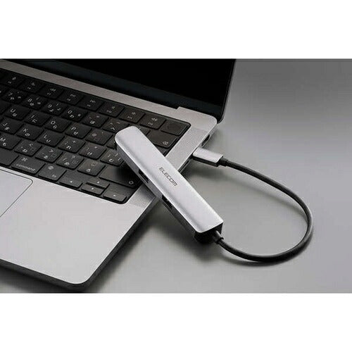 ELECOM エレコム USB Type-C ドッキングステーション DST-052BPSV シルバー