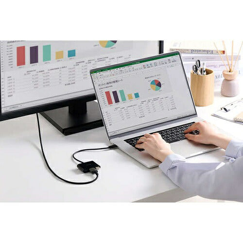 ELECOM エレコム USB Type-C ドッキングステーション DST-030BPBK ブラック