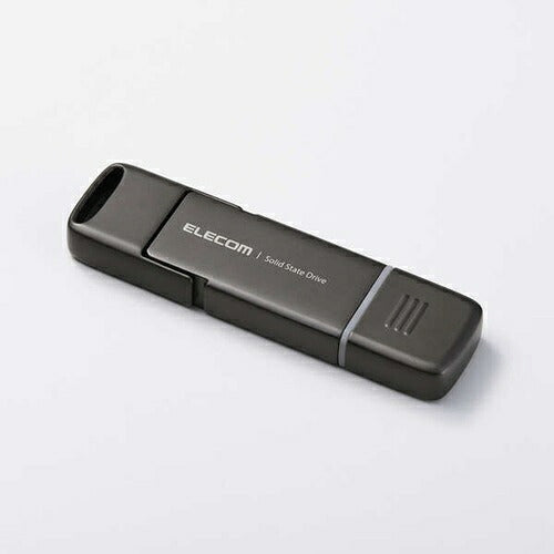 ELECOM エレコム 外付けポータブルSSD ESD-EPD0250GGY 250GB USB Type-C A対応 グレー