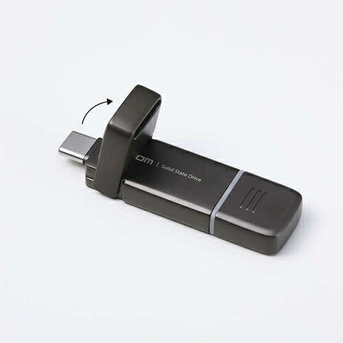 ELECOM エレコム 外付けポータブルSSD ESD-EPD0250GGY 250GB USB Type-C A対応 グレー