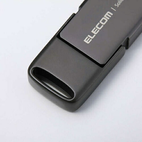 ELECOM エレコム 外付けポータブルSSD ESD-EPD0250GGY 250GB USB Type-C A対応 グレー