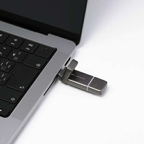 ELECOM エレコム 外付けポータブルSSD ESD-EPD0500GGY 500GB USB Type-C A対応 グレー